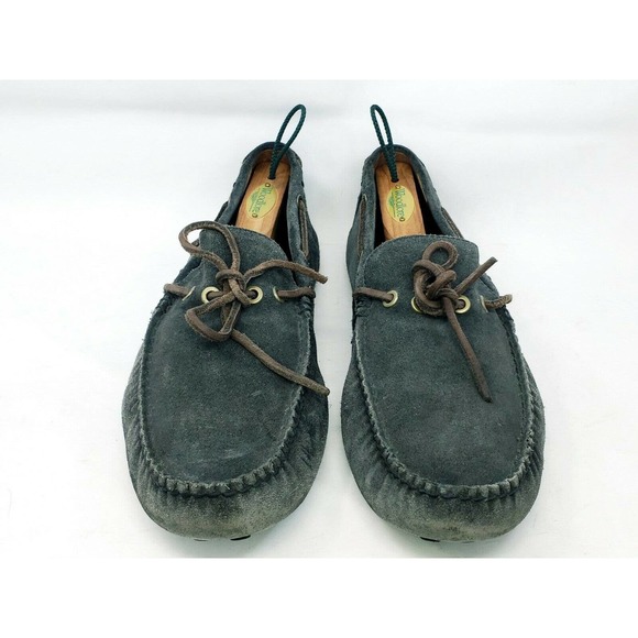 Frye Men\'s 11.5 Gray Suede Leather Moccasins Slip-On Shoe Drivers Casual Loafers main image 5